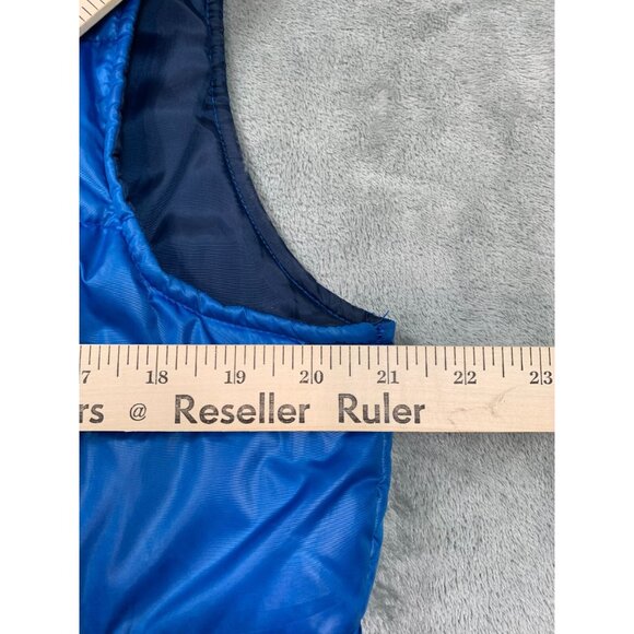 Aeropostale Puffer Vest Mens Medium Blue Quilted Full Zip Lightweight Puffer Y2K - Picture 6 of 11
